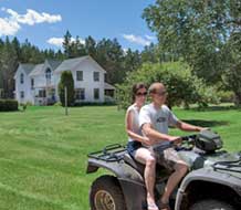 ATV and Hiking Trails, Snowmobiling in winter
